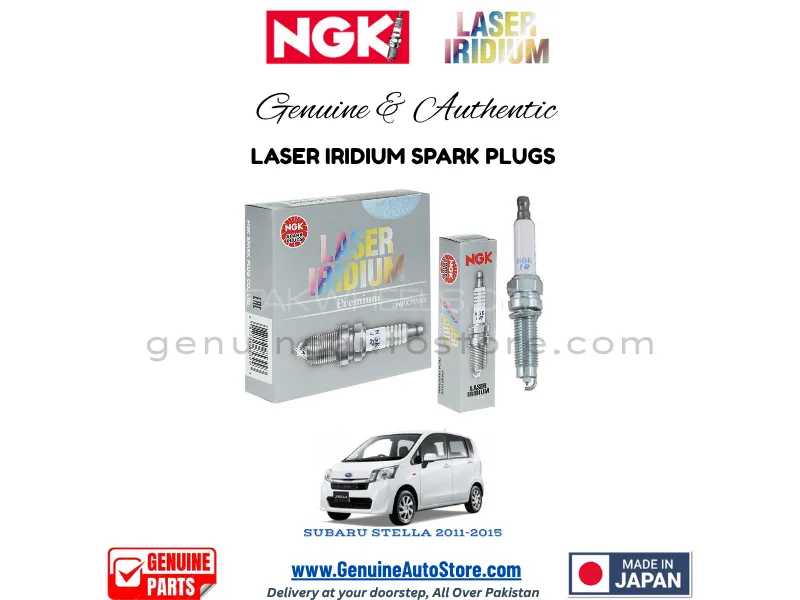 Subaru Stella 2011-2025 NGK LASER IRIDIUM SPARK PLUG - 3 PIECES Image-1