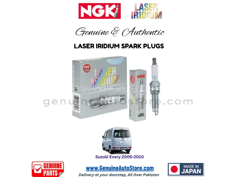 Suzuki Every 2005-2010 NGK LASER IRIDIUM SPARK PLUG - 3 PIECES Image-1