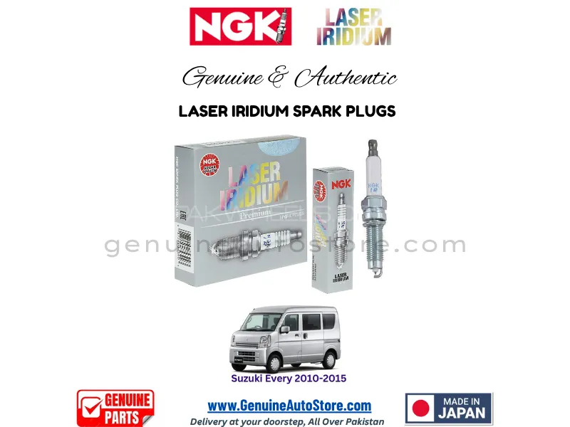 Suzuki Every 2010-2015 NGK LASER IRIDIUM SPARK PLUG - 3 PIECES Image-1