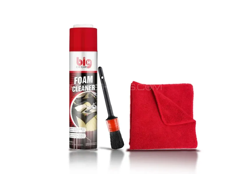 3 in1 Car Detailing Foam Cleaner, Brush Detailing, and Microfiber Cloth  Image-1