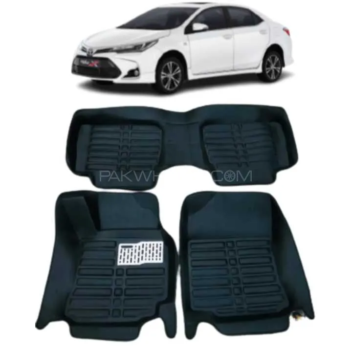 5DFloor Matt For Toyota Corolla 2014-2025 Black Image-1