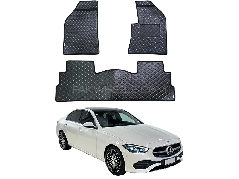 Mercedes C200 7D Floor Mat ( Flat Style ) 5PCS - Model 2022-2025 Image-1