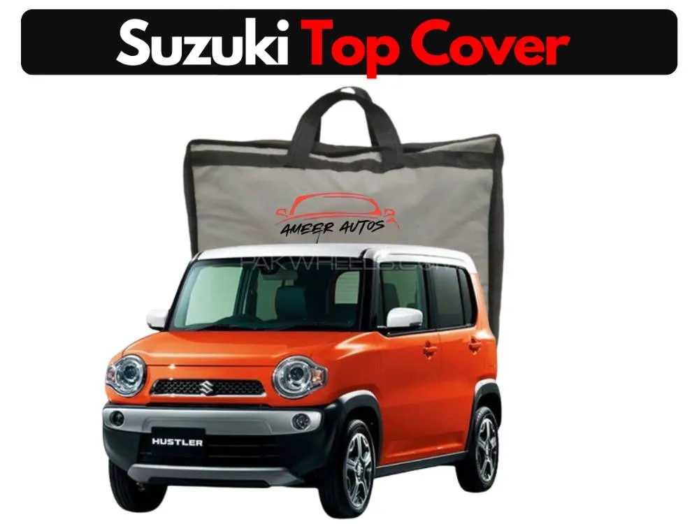 Suzuki Hustler 2014–2024 Grey Top Cover – Waterproof, Heat & Scratch Resistant Image-1