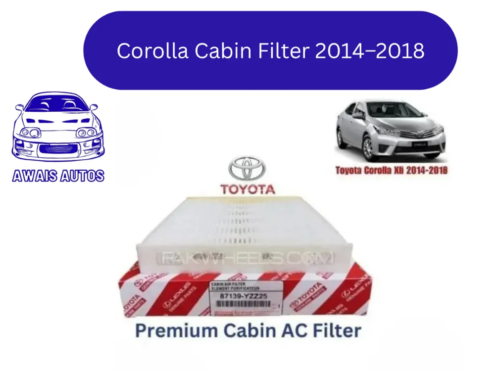 Toyota Corolla Cabin Filter 2014–2018 | Premium Interior Air Filter Image-1