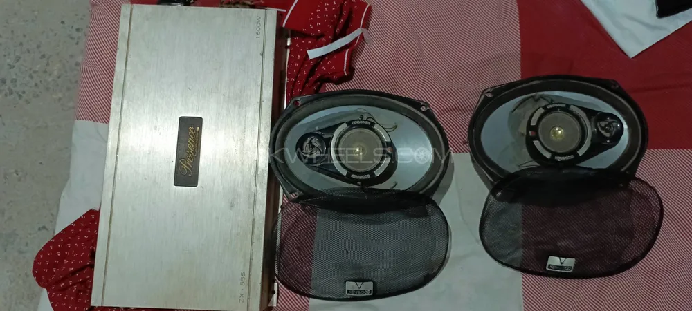718 kenwood speaker 2 .Amp 1.woofer box 1 Image-1