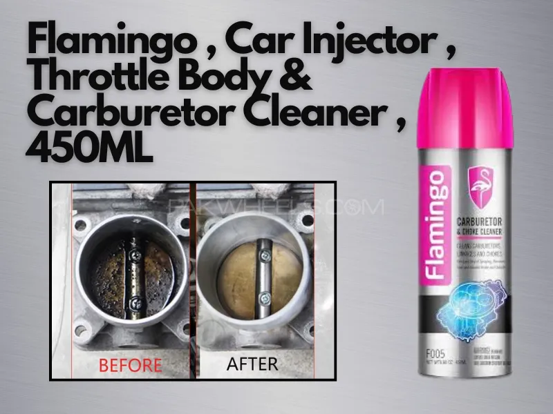 Flamingo Car Injector | Throttle Body | Carburetor Cleaner 450ML Image-1
