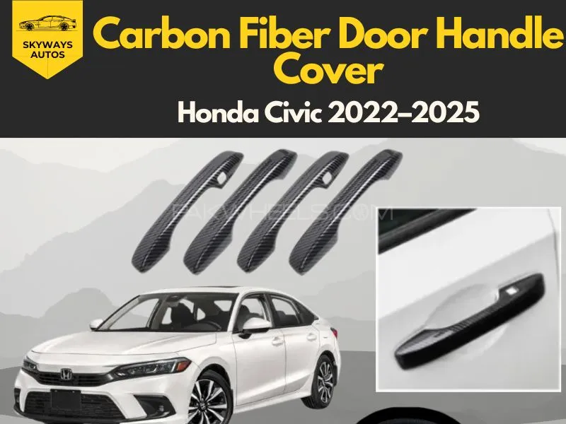 Carbon Fiber Door Handle Cover for Honda Civic 2022-2025  | Premium Quality Image-1