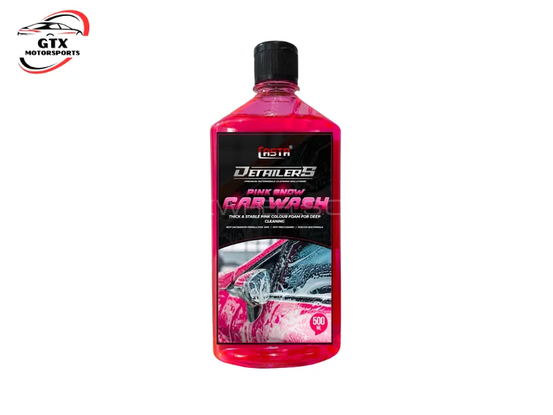 Casta Detailers Pink Snow Car Wash Shampoo – 500ml | Thick Foam, Deep Clean Image-1