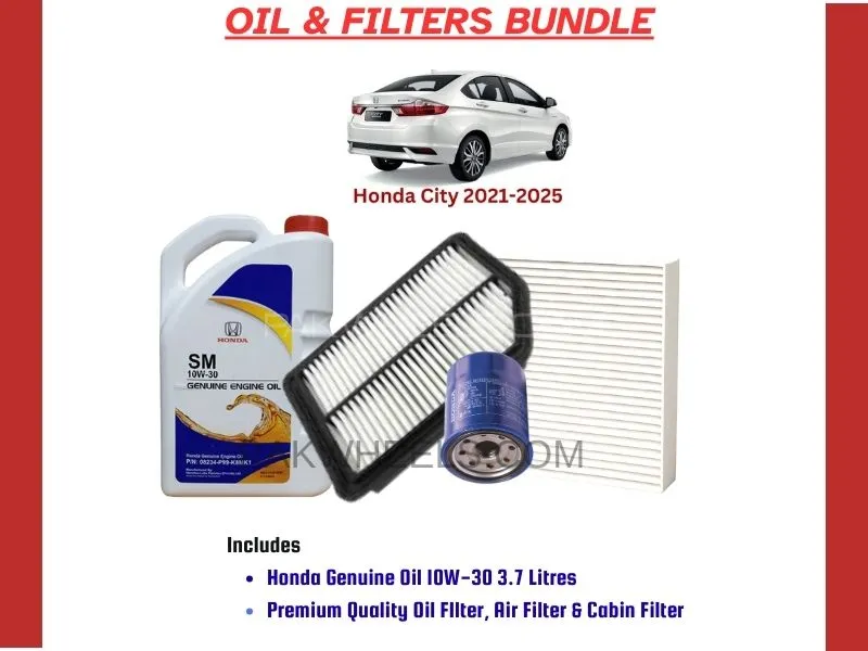 HONDA CITY 2021-2025 OIL AND FILTERS BUNDLE Image-1
