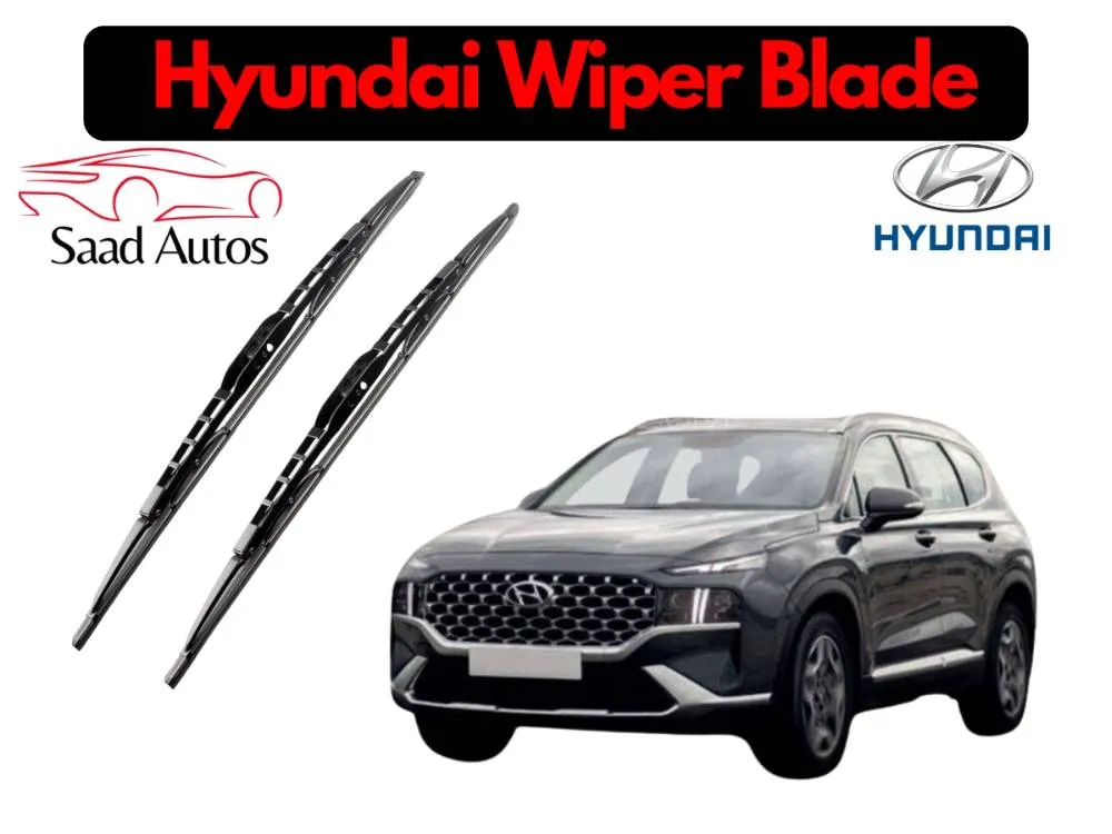 Soft Rubber Wiper Blade for Hyundai Santa Fe 2021–2024 – Silent & Streak-Free Image-1