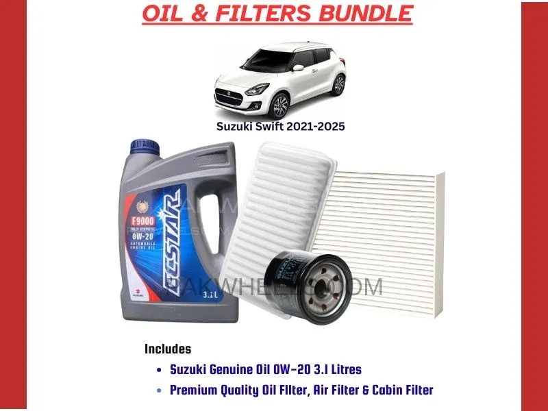 SUZUKI SWIFT 2022-2025 OIL AND FILTERS BUNDLE Image-1