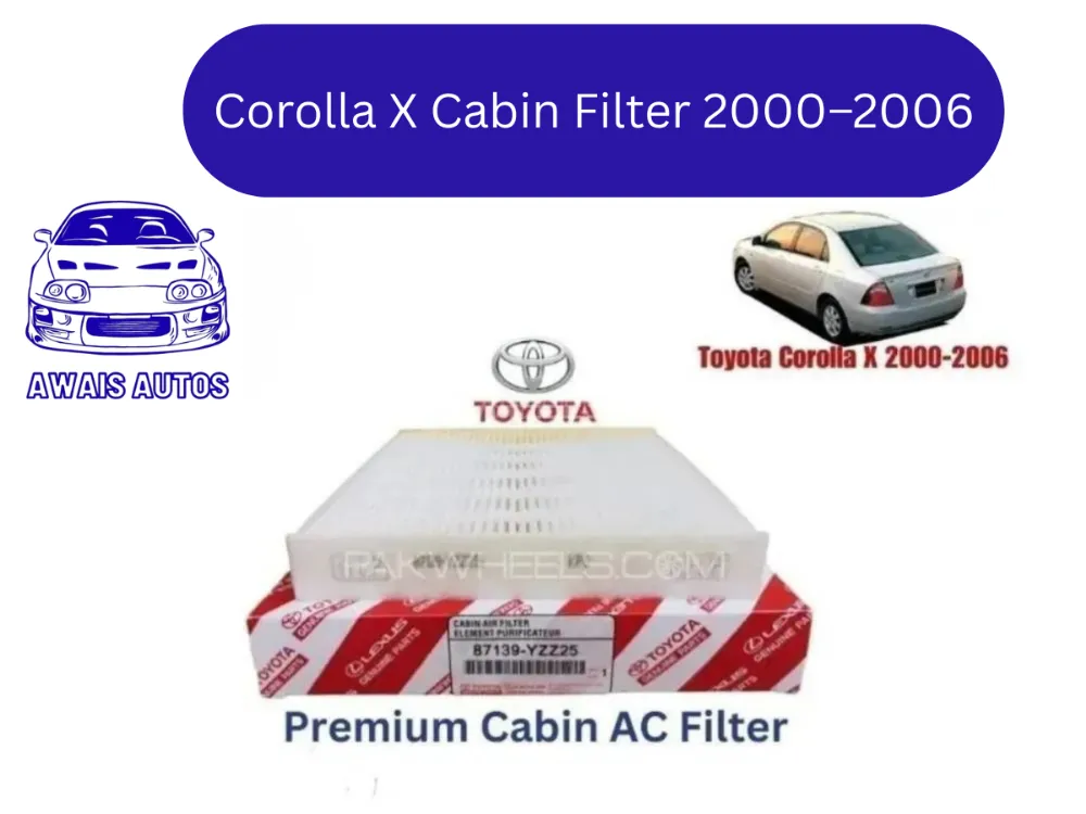 Toyota Corolla X Cabin Filter 2000–2006 | Premium Interior Air Filter Image-1
