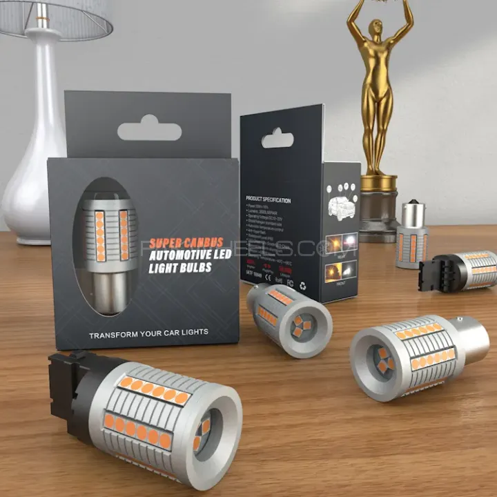 WY21W (7440) - Amber - S2 Series Indicator Bulbs - 30watts - 3000lm Image-1