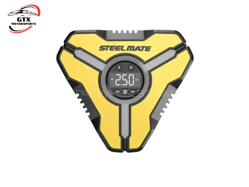 STEELMATE Heavy Duty T11 Air Compressor Pump – 12V DC | Portable Digital Tire Inflator Image-1