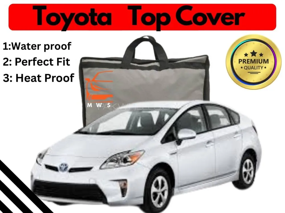 Toyota Prius 2015-2022 Top Cover | Black | Anti-Scratch | Parachute | Heat Proof | Water Proof Image-1