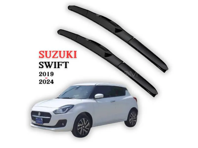 Tri-Stage Windshield Wiper Blades for Suzuki Swift (2021–2024) – Silent All-Weather Rubber | Streak- Image-1