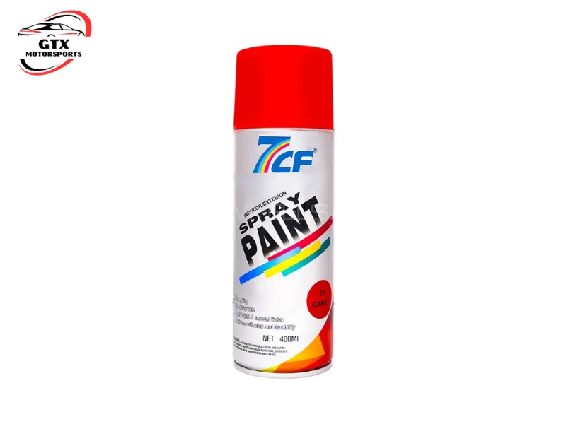 7CF Red Spray Paint – 400ML Multipurpose Aerosol Image-1