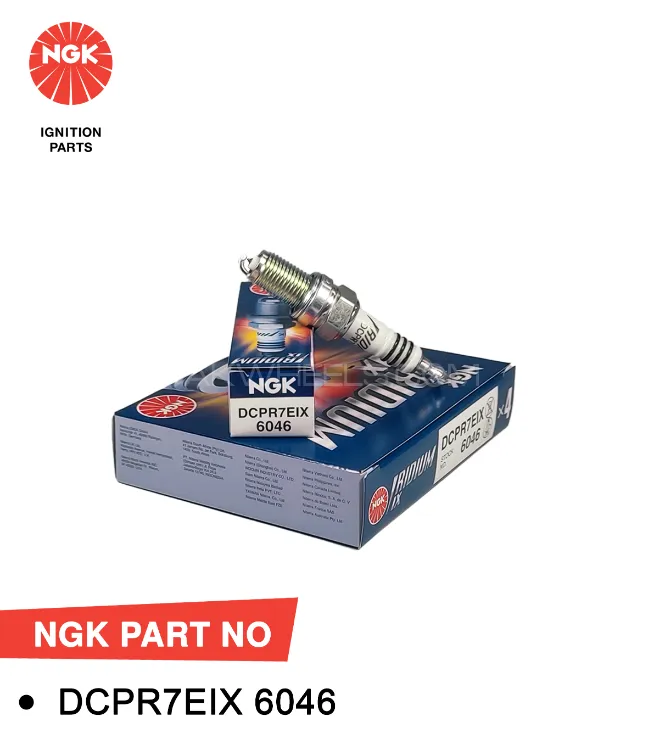 NGK Spark Plug For Suzuki Wagon-R, 1000cc, 2014~ON (DCPR7EIX) Iridium - IX (Japan -Single Pc) Image-1
