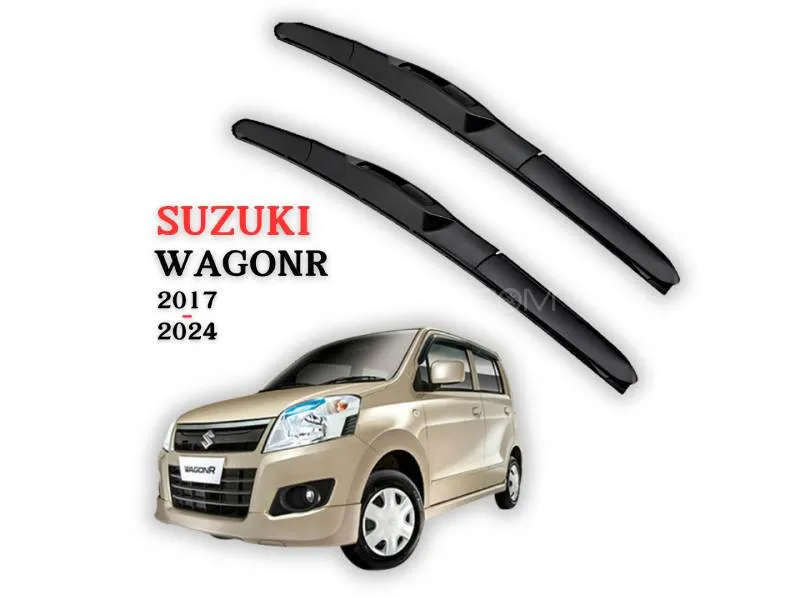 Tri-Stage Windshield Wiper Blades for Suzuki WagonR (2017–2024) – Silent All-Weather Rubber | Streak Image-1