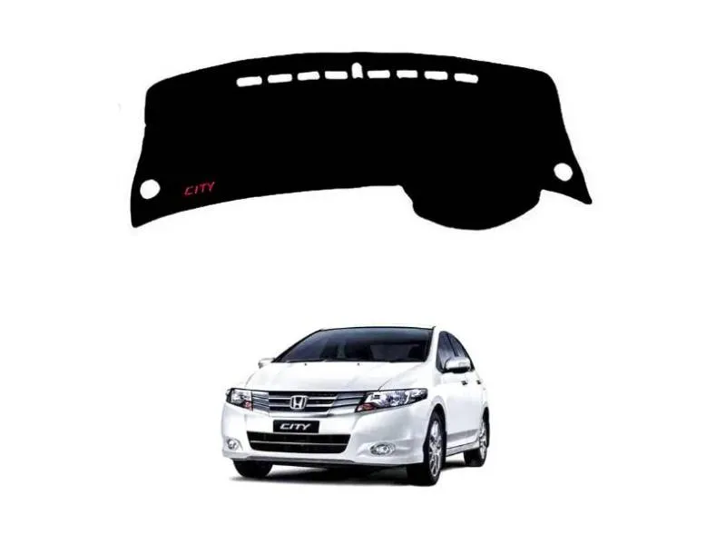 Honda City (2009–2020) Velvet Dashboard Mat – Custom Fit, Anti-Slip, UV & Heat Protection Image-1