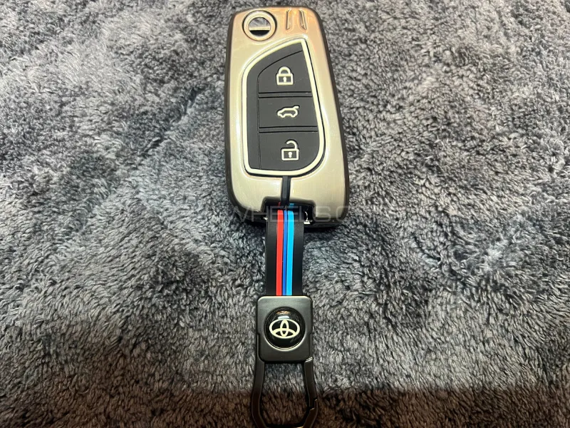 Toyota Corolla Remote Key Cover FLIP   Metal Shell 3 Buttons 2014-2025 Image-1
