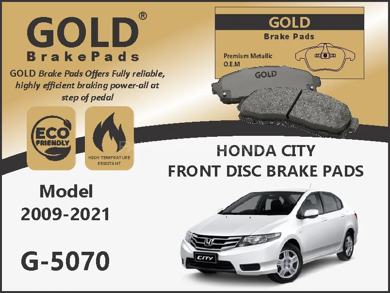 Honda City Front Premium Disc Brake Pads G-5070 Image-1