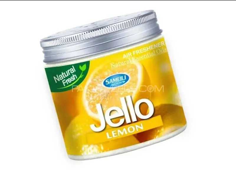 Jello Air Freshener 2 PC  Lemon / Pineapple Flavor 220g with Micro Fiber 550 GSM Gift BUNDLE OFFER Image-1