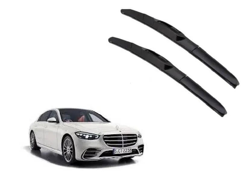 Mercedes S-Class Windshield Wiper Blades – OEM Precision Fit | Graphite Rubber | Silent & Smooth Wip Image-1