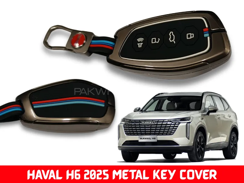 Premium Quality Luxury Metal Key Cover for Haval H6 2025 Zinc Alloy Metal Key Fob Cover Image-1