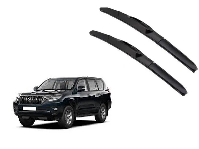 Toyota Prado 2009–2024 Windshield Wiper Blades – OEM Fit | Silent & Streak-Free Wipe | Graphite Rubb Image-1