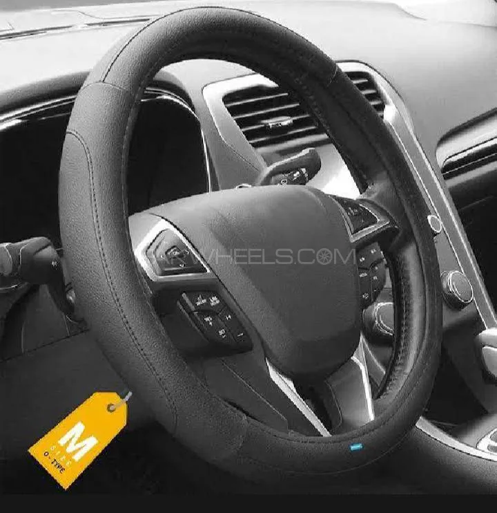 Universal Steering Cover for All Cars - Black | Image-1