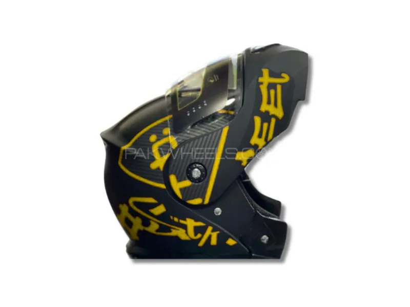 Super Air 3-in-1 Flip-Up Motorcycle Helmet – Dual Visor | Random Color Image-1
