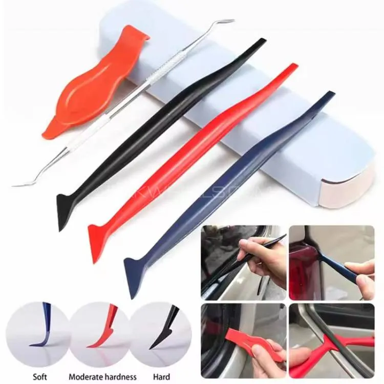 5pcs Set Car Window Tinting Installation Tool Edge Trimming Film Application Squeegee for PPF Wrap Image-1