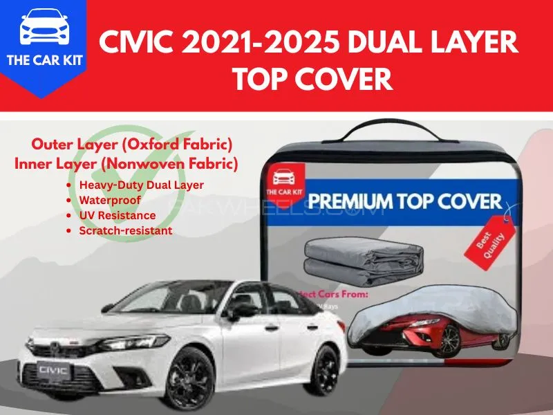 Honda Civic 2021-2025 Dual Layer Ultra Top Cover - Top Grade Quality Image-1