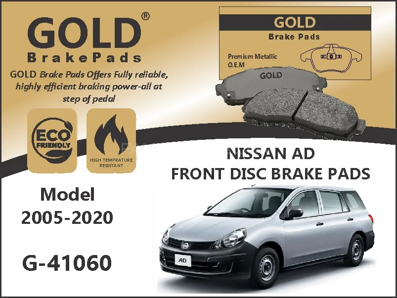 Nissan Ad Front Premium Disc Brake Pads  Image-1