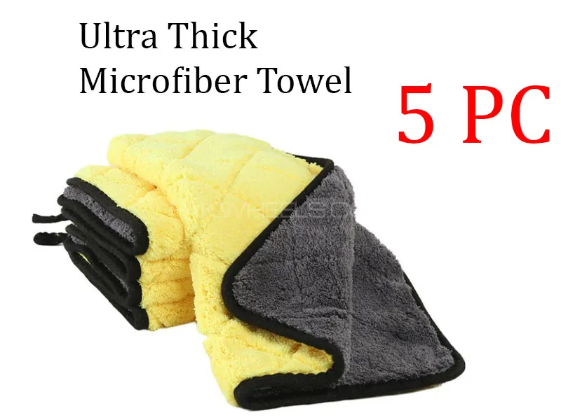 Pack of 5 Ultra-Soft Microfiber Cleaning Towel Image-1