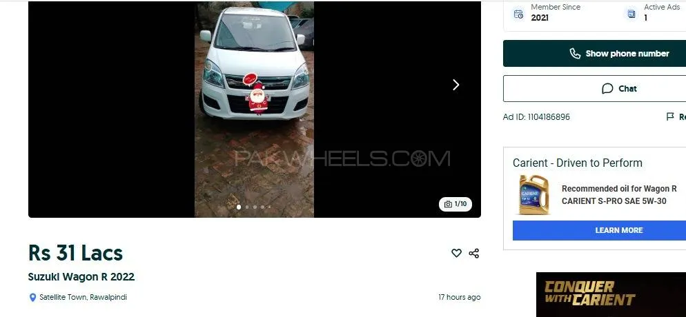 Suzuki Wagon R 2022 for Sale in Islamabad Image-1
