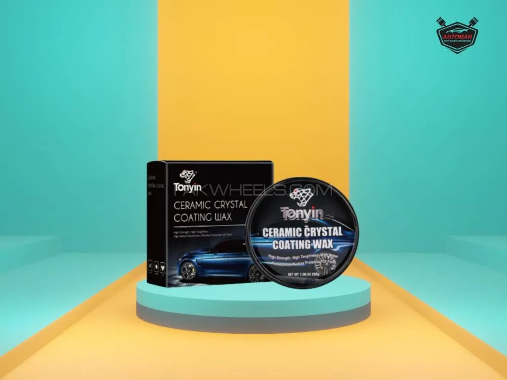 Tonyin Ceramic Crystal Wax – High Gloss Paint Protection, Hydrophobic Coating for Car Exterior Image-1