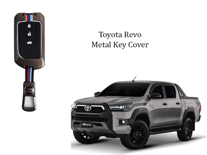 Toyota Revo Premium Metal Car Key Cover Luxury Zinc Alloy Car Key Case Image-1