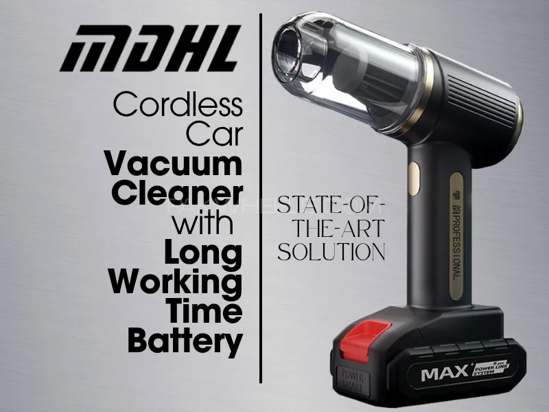 MDHL Cordless | Car Vacuum Cleaner | with Long Working Time Battery Image-1