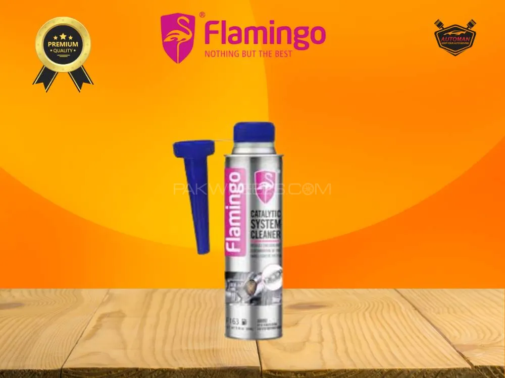 Flamingo Catalytic Converter Cleaner – Engine & Exhaust System Cleaner for Petrol & Diesel Vehicles Image-1