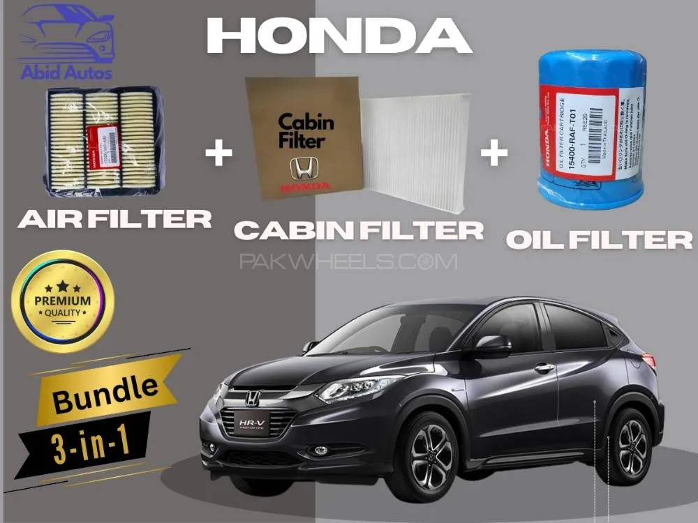 Honda HR-V 2022 | Maintenance Filter Pack – 3-in-1 | Air Filter, Cabin Filter, Oil Filter Image-1