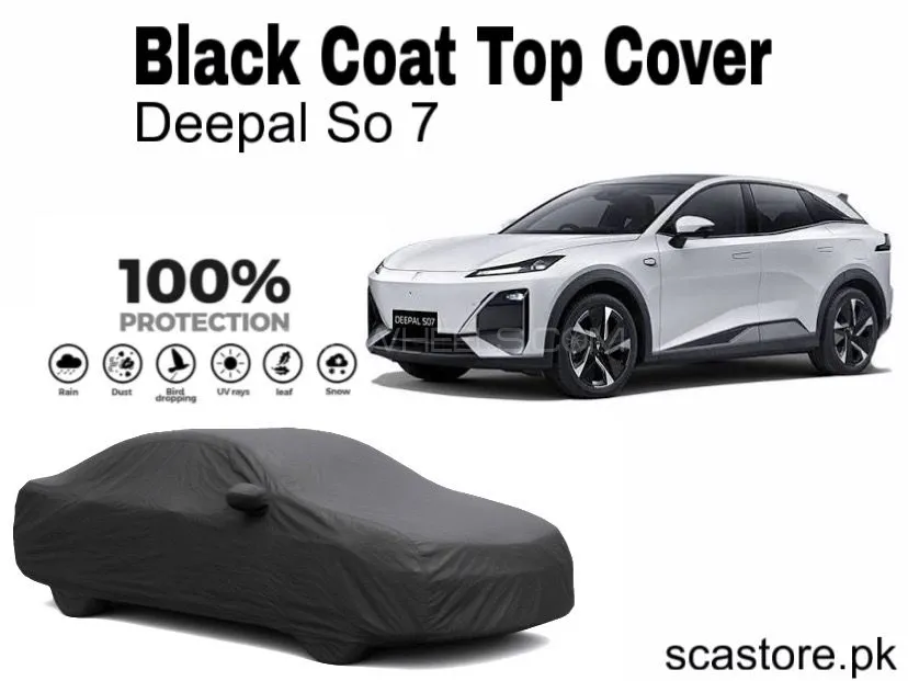 Deepal So7 Black Car Top Cover for Full Body Protection" Image-1