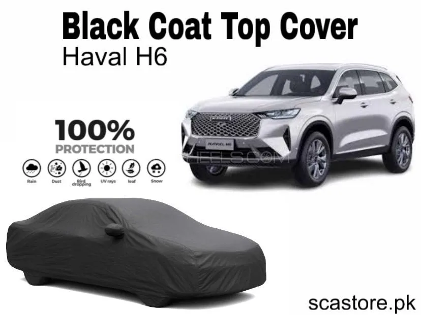 Haval H6 Black Car Top Cover For Full Body Protection Image-1