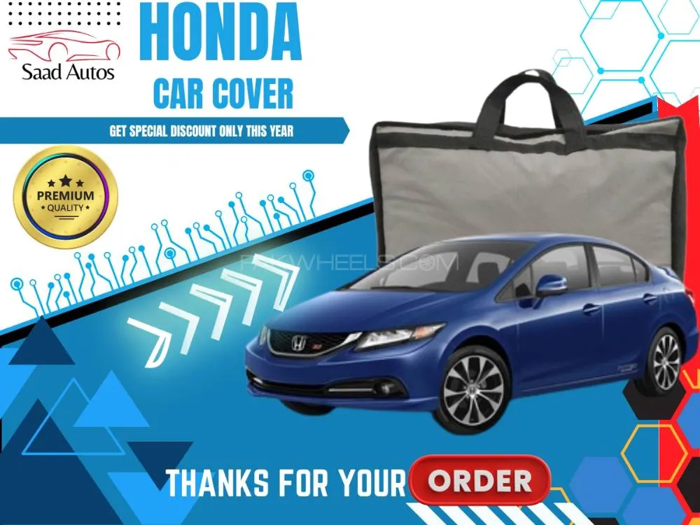 Honda Civic 2013–2016 Top Cover | Grey | Anti-Scratch | Double Layer | Water Proof Image-1