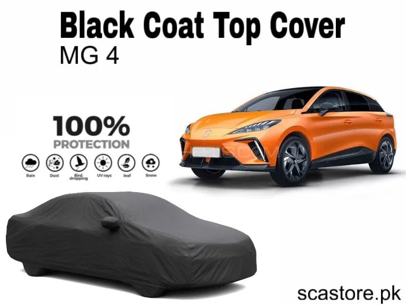MG 4 Black Car Top Cover For Full Body Protection Image-1