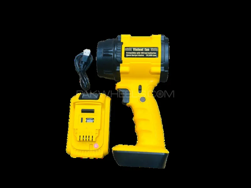Mini Portable Air Blower | Handheld Wireless | Turbo Jet Fan High Speed Car Vacuum Cleaner | Image-1