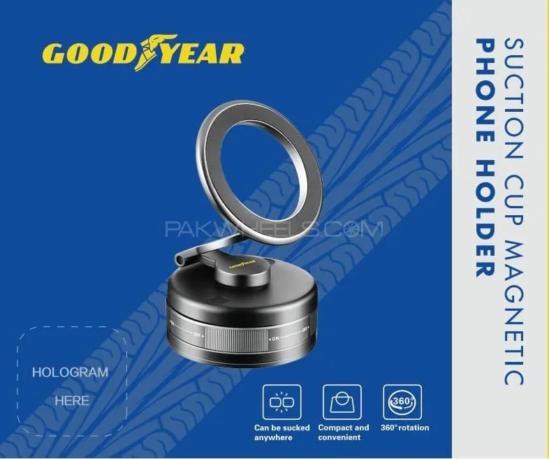 Goodyear High Quality Suction Cup Magnetic Phone Holder Image-1