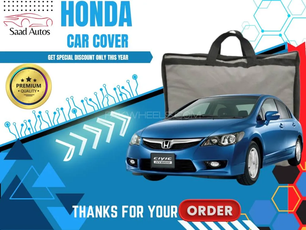 Honda Civic 2006-2012 Top Cover | Grey | Anti-Scratch | Double Layer | Water Proof Image-1