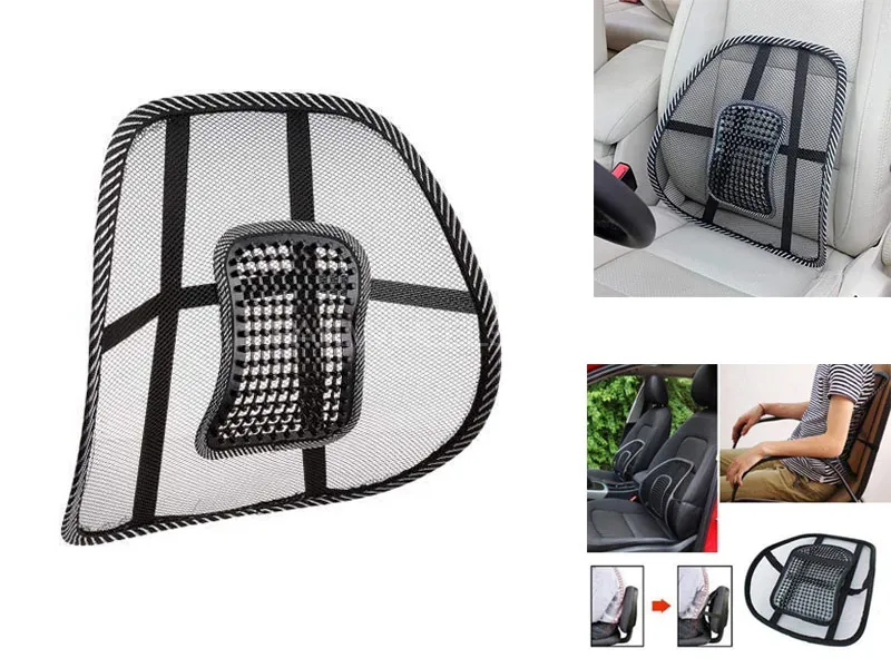 NEW Mesh Lumbar Back/Spine Support Seat Cushion Office Chair, Car Seat Image-1